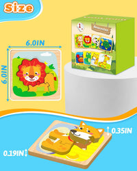 Benresive Wooden Toddler Puzzles - 8 PCS - image 4