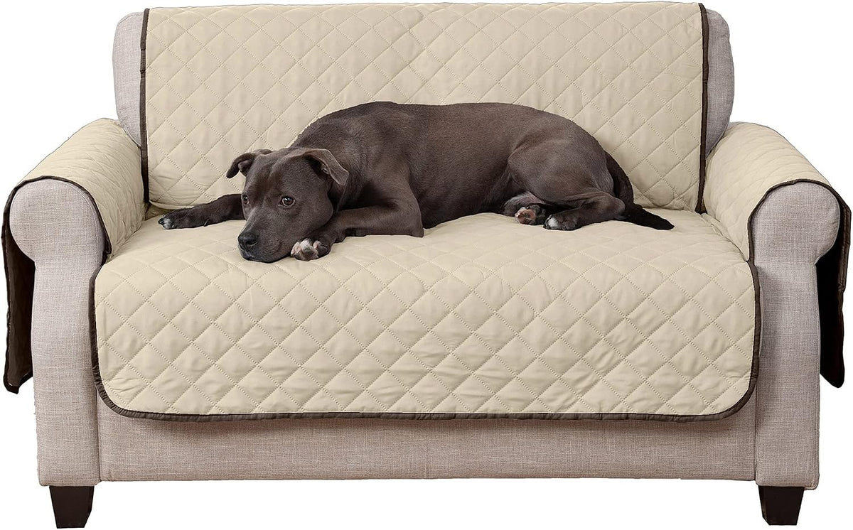 Furhaven Water-Resistant & Reversible Chair Cover Protector for Dogs - Loveseat / Espresso/Clay - image 4
