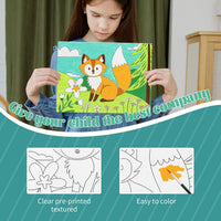 goldentime Kids Paint by Number Kits Including 6 Pre-Drawn Canvas - animals - image 4