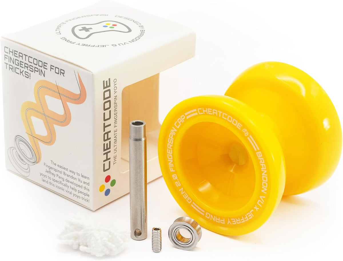 Cheatcode Yoyo by Brandon Vu, Master Fingerspin Tricks - Yellow