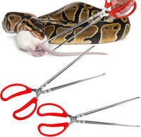 Snake Feeding Tongs,15 Inch Reptile Feeding Tongs,Extra Long Large Tweezers for Corn Ball Python - 2PCS