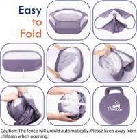 Pawaboo Small Animal Playpen, Waterproof Portable Pet Cage Tent - E-Purple / 1 - image 2