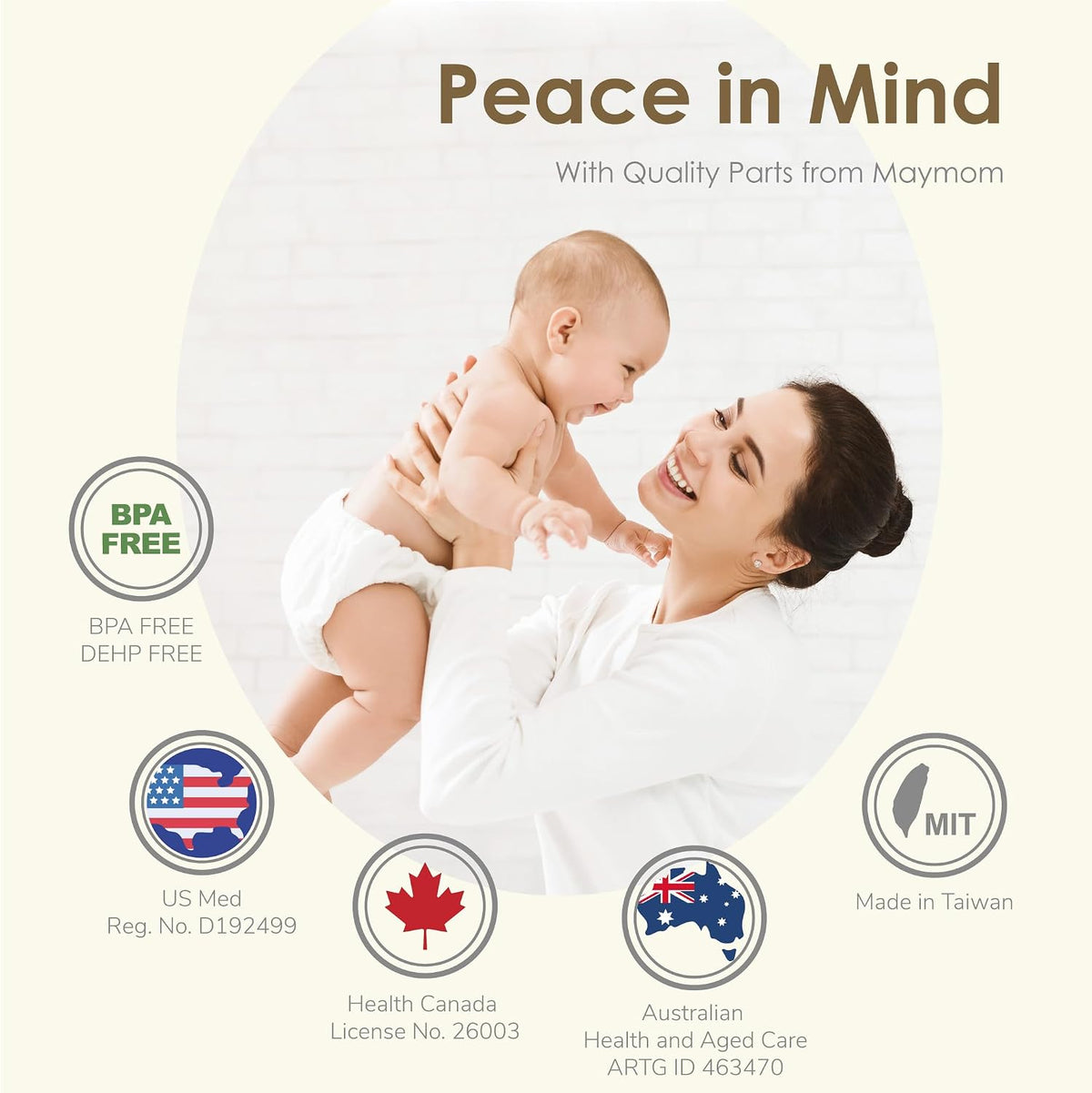 Maymom Pump Parts Compatible with Spectra S1 S2 9 Plus Breastpump - 18mm Flange - image 2