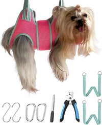Kkiimatt Dog Grooming Hammock - XX-Small 4-8 LB/Pink