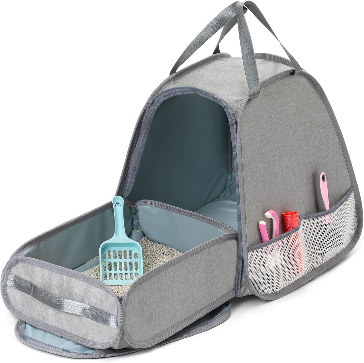 Collapsible Portable Cat Litter Box Standard for Travel Light Weight