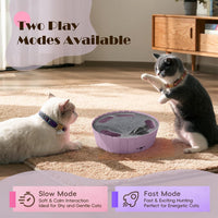 Pawaboo Interactive Cat Toy with Running Mouse - P-Purple - image 4