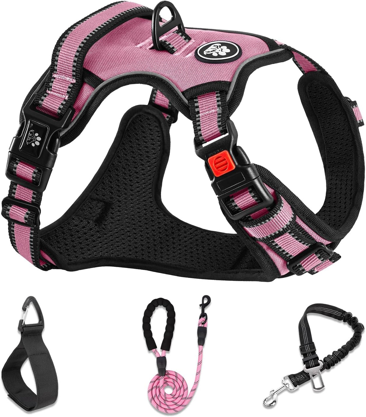 NESTROAD Dog Harness for Medium Sized Dog - Pink / Medium