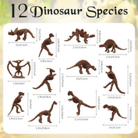 VICROIC dinosaur fossil skeleton toys, 60 assorted plastic figures - view 6
