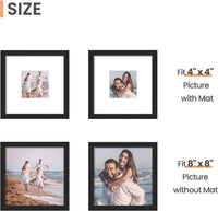 upsimples 50x70cm Puzzle Frame, Wall Decor Frames - Black / 8x8 - image 3