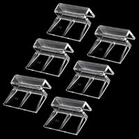 Sliverdew 6 PCS Aquarium Lid Clips, Plastic Fish Tank Cover - for 12mm thickness