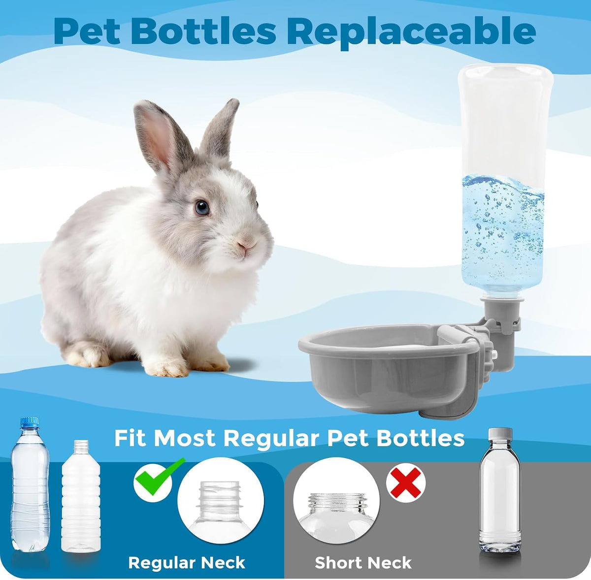 VANNON Gravity Pet Water Bowl, Grey - 23oz / A-Grey - image 2