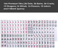 American Mahjong Game Set, 166 Quality White Tiles - Black - image 4