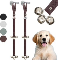 Caldwell's Pet Supply Co. Dog Potty Bells, Dog Door Bell - Set of 2 Potty Bells / Brown