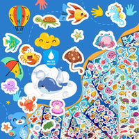 48 Sheets Stickers for Kids - 36 ocean stickers - image 2
