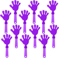 ZCYSRLQIN 12 pack hot pink plastic hand clappers noisemakers, 7.5 inch - view 3
