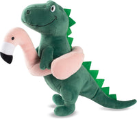 Fringe Studio Dog Plush Pet Toy with Squeaker - Pool Time Rex