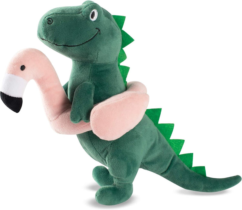 Fringe Studio Dog Plush Pet Toy with Squeaker - Pool Time Rex
