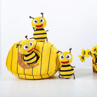 Hollypet Squeaky Hide and Seek Dog Toys for Small and Medium Dogs - Bees - image 4