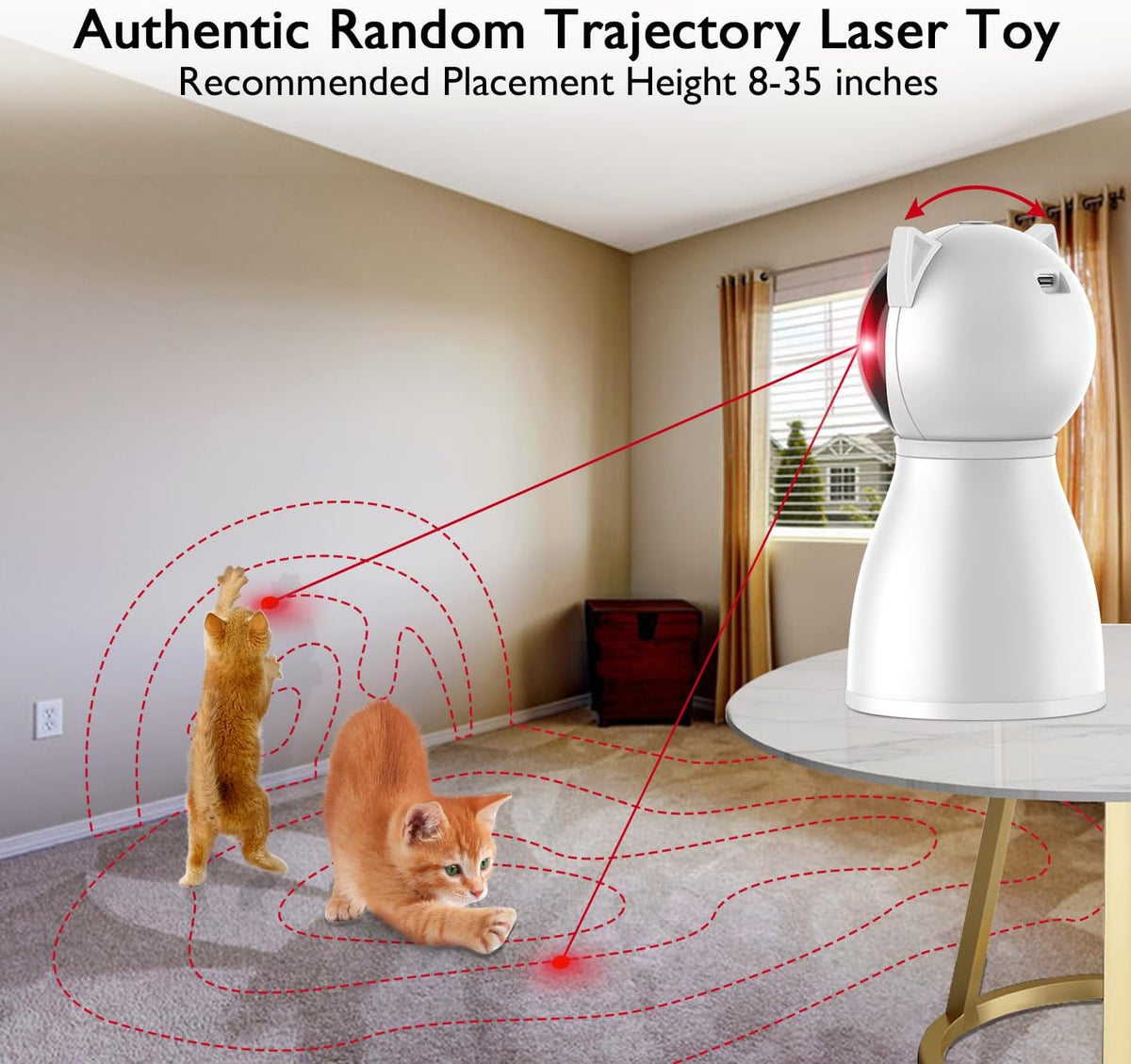 Valonii Cat Toys [2025 Newly Upgraded] Real Random Trajectory - image 2