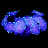Uniclife Silicone Coral Plant Decorations Glowing Artificial Ornament - Green / Coral