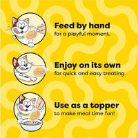Temptations Lickable Spoons Adult Wet Cat Treat, Tasty Chicken and Cheesy Cheese Flavor, 4 Spoons, Pack of 24 (96 Total)