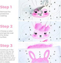 ALEXES sand art kit for kids with sticker sand mosaic pictures and rhinestones - view 2