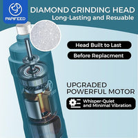 PIPAFFEED Dog Nail Grinder Upgraded with with Dog Nail Trimmers,2 LED Lights, 3-Speed Rechargeable & Quiet - Upgraded Electric Pet Nail Trimmer, Painless Paws Grooming Tool-Bule