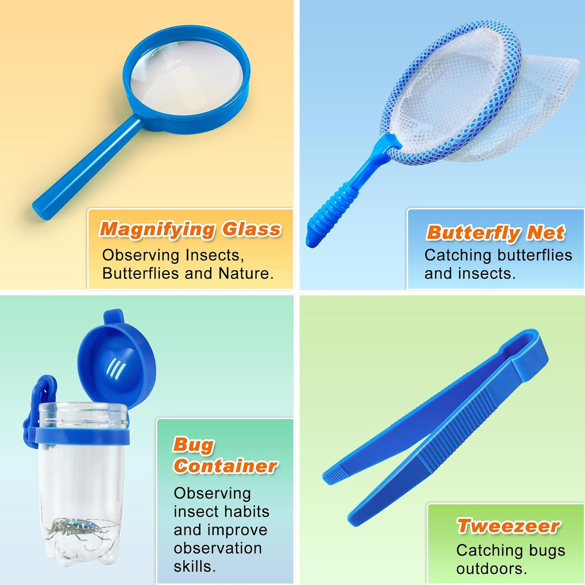 YOPINSAND Kids Explorer Kit & Bug Catcher Kit - Blue - image 4