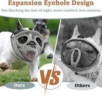 Mesh Short Snout Dog Muzzle with Anti-Eating Design for Frenchie – Essentials for Dogs - Grey / S [Head Cir: 15"-17.5"] - image 4