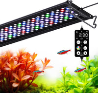 SEAOURA LED Aquarium Light with 24/7 Timer for 18-24in Fish Tank – Essentials for Fish - For 36-42in Tank