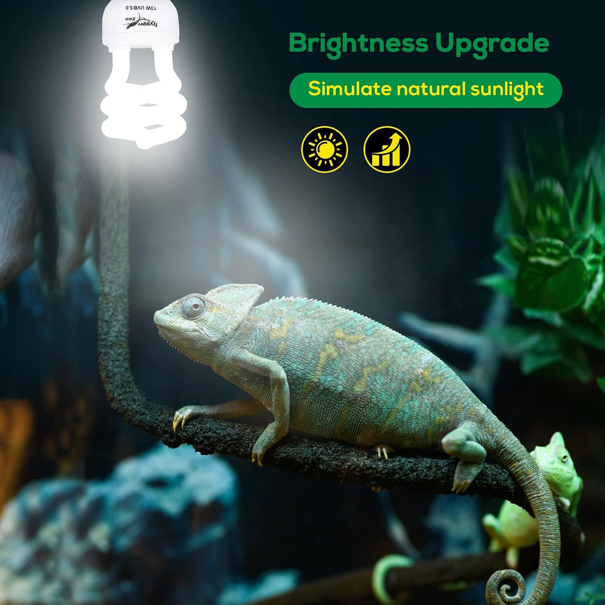 UVB Bulb for Reptiles, 10.0 26W UVB Light for Reptiles - 5.0-5.3 Inch - image 2
