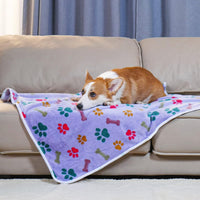 Luciphia 1 Pack 3 Blankets Fluffy Premium Fleece Pet Blanket Flannel - 30x20 inch (Pack of 3) / Bone2 - image 3