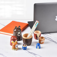 Russian Nesting Dolls, Bear Wooden Stacking Set - Brown Bear - image 4