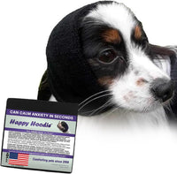 Happy Hoodie The Original Dog & Cat Calming Band for Noise & Anxiety - Small / Black