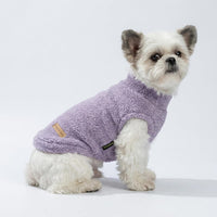 Fitwarm 2 Pack Striped Fleece Dog Sweater - Large / Pink-Lavender - image 3