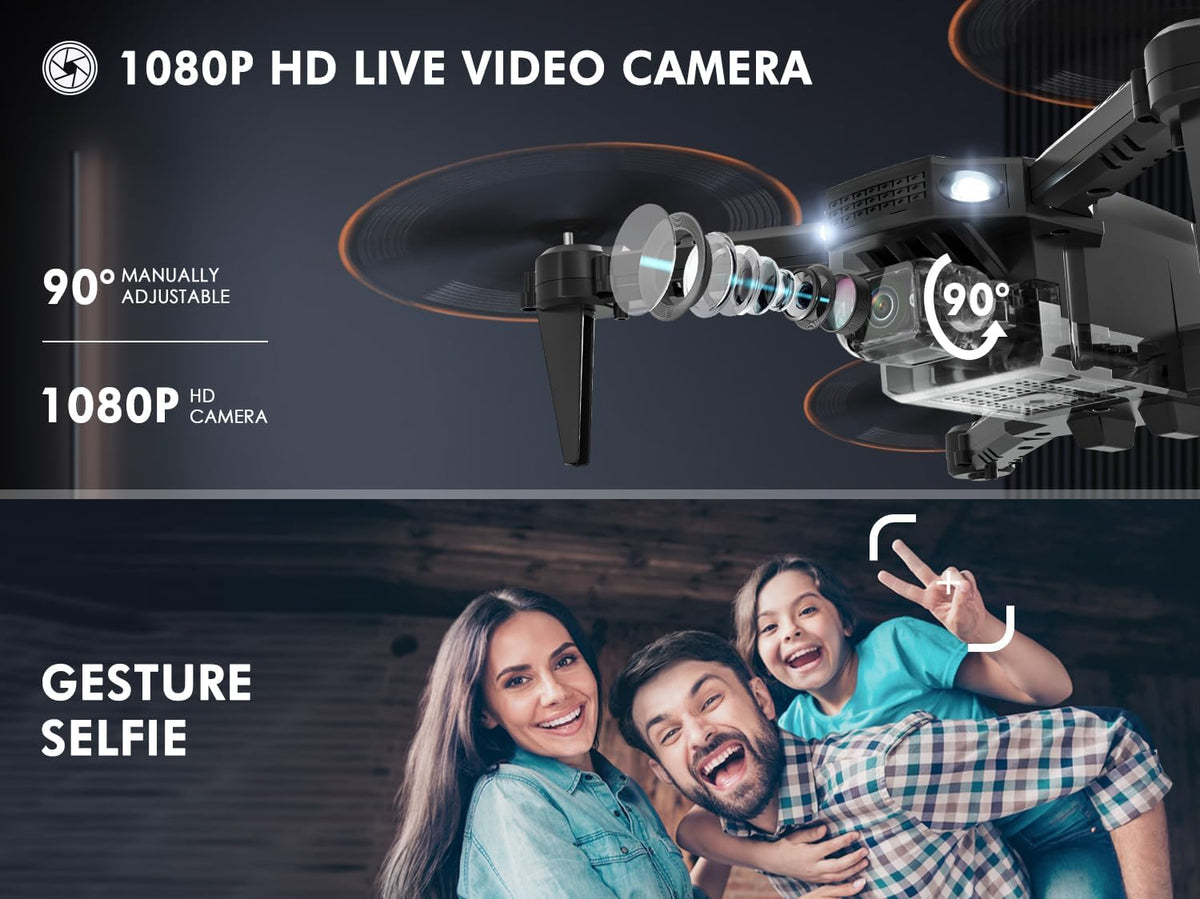 AVIALOGIC Mini Drone with Camera for Kids - Black - image 2