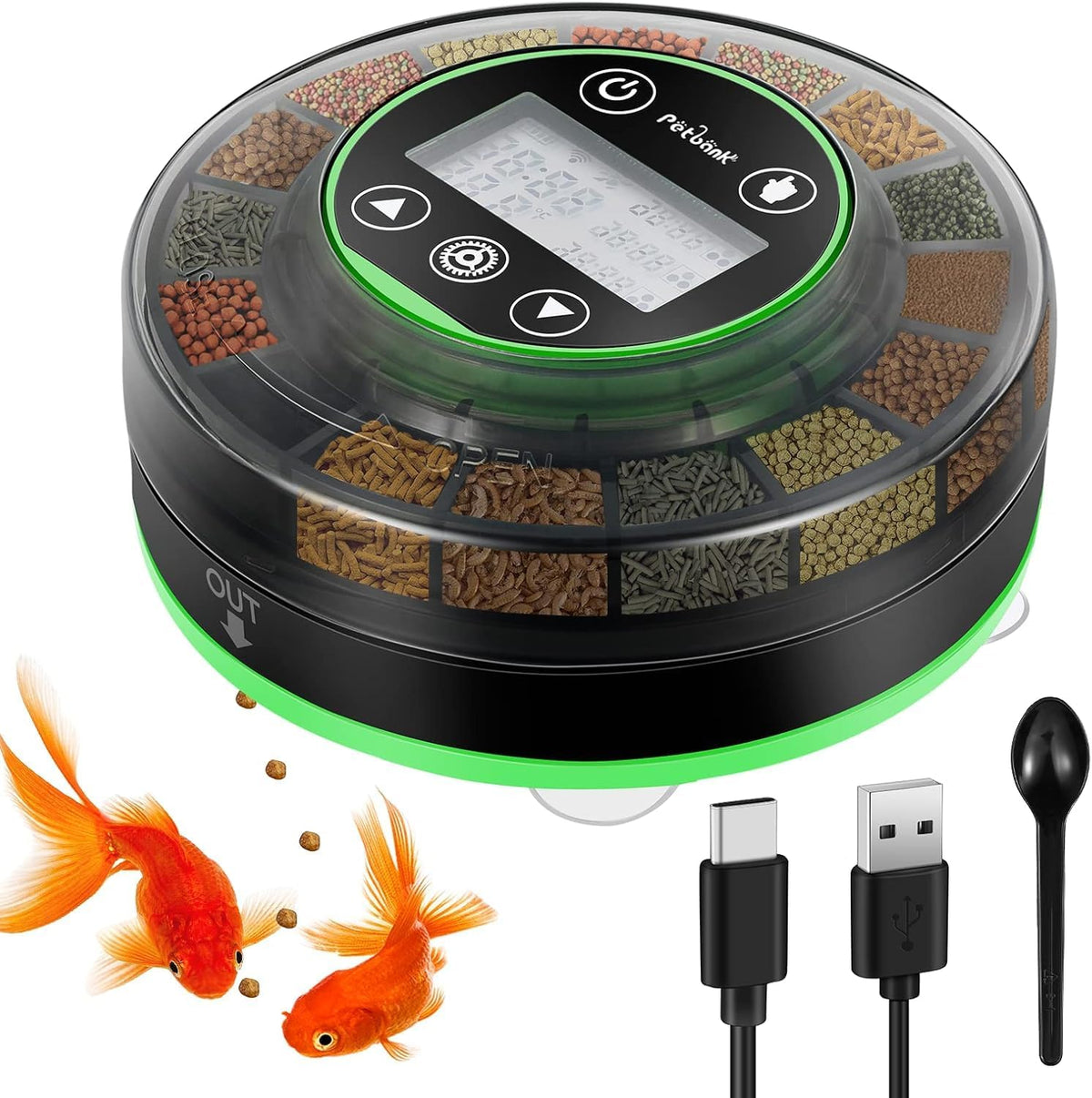 Automatic Fish Feeder for Aquarium Portion Control & Moisture-Proof – Essentials for Fish
