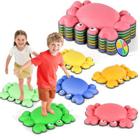 TOPNEW crab balance stepping stones for kids in bright colors, set of 6 - view 2