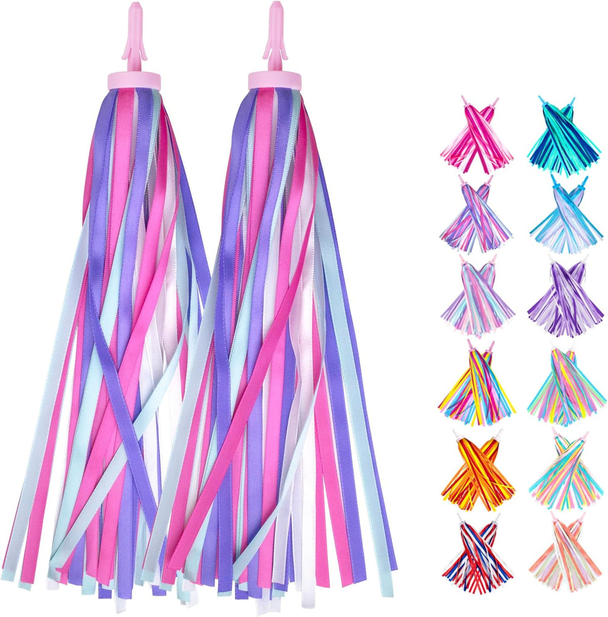 Bike Streamers Bike Tassels for Kids 1 Pair - Purple