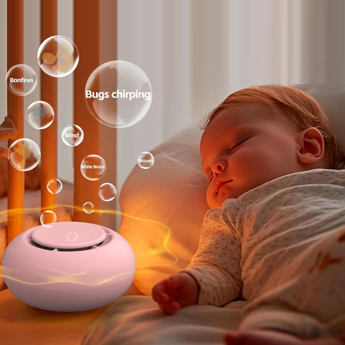 Portable Baby Sound Machine & Essentials for Babies & Kids-Putty – Fun for Kids & Family - Pink - image 4