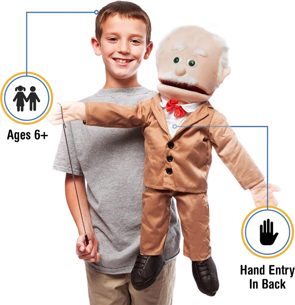 25" Pops, Peach Grandfather, Full Body - image 2
