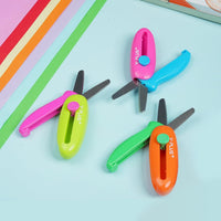 Safety Scissors for Kids, 3Pcs Retractable Toddler Scissors for Preschool – Fun for Kids & Family - Orange - image 3