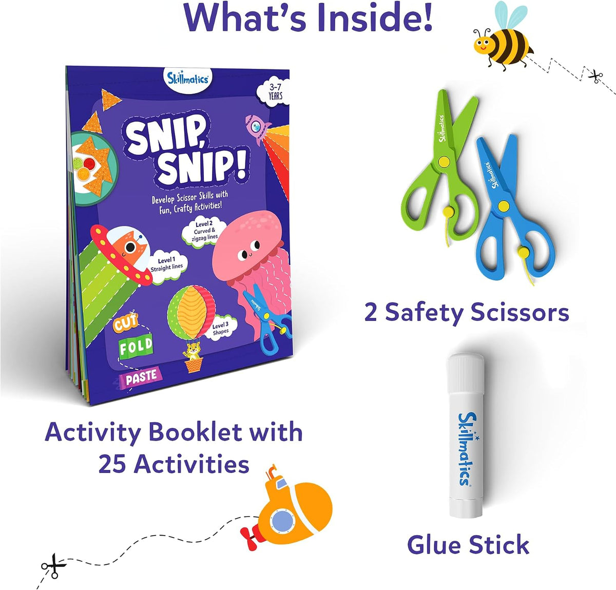 Skillmatics Snip, Scissor Skills, Felt Craft Activity - 1. Multi-Theme - image 2