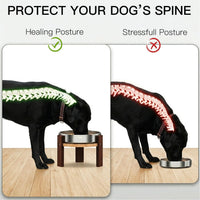 Feedoo Elevated Dog Bowl Stand - 4" Height 1-Cup Slow Feeder - image 4