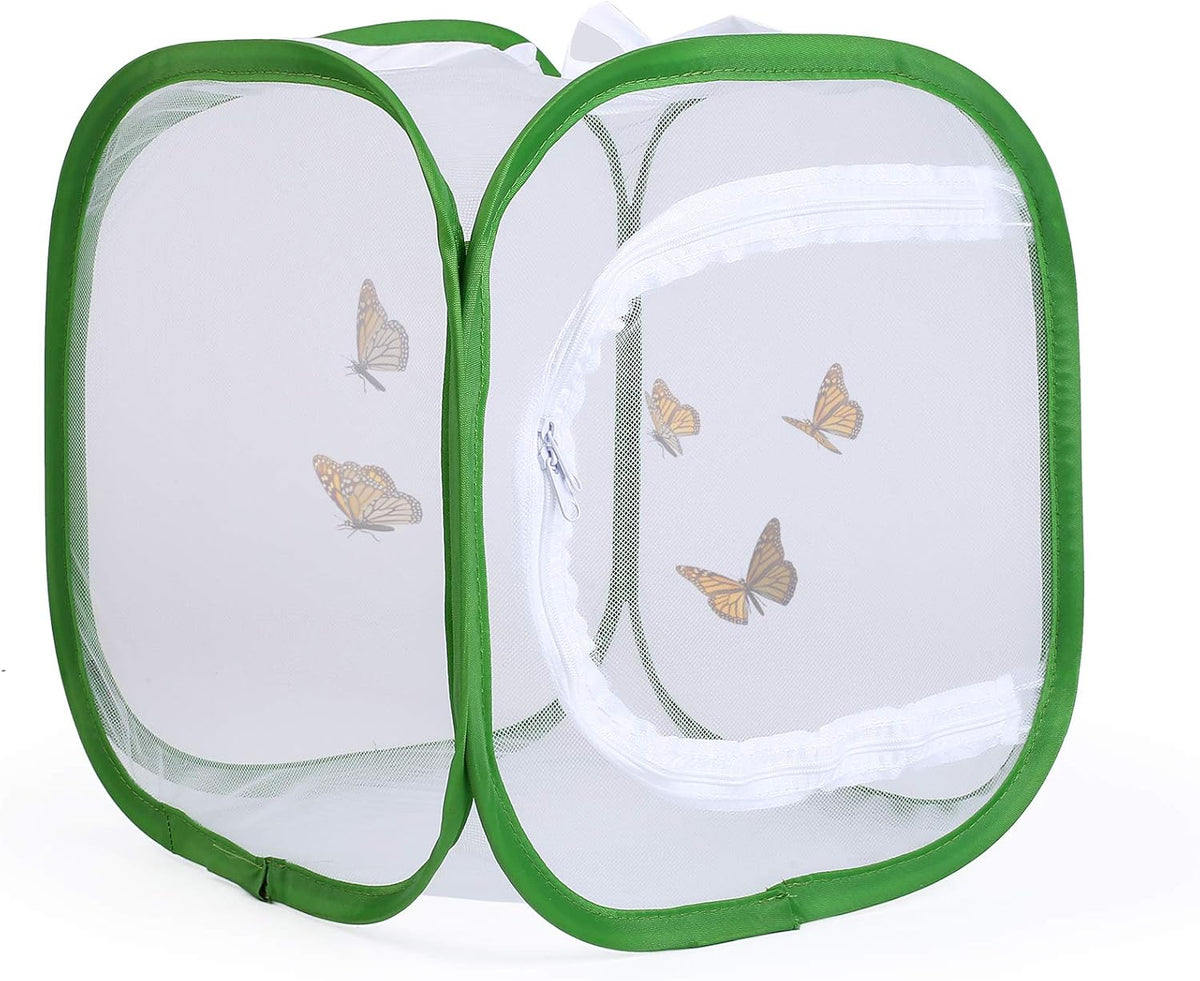 Butterfly Habitat Insect Cage, Full Mesh - 12" x 12" x 12"