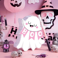Aoriher Halloween skull piñata with bat stick, blindfold and square confetti - view 26