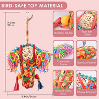 KATUMO Bird Toys Parakeet Toy Cockatiel Shredding Toys Conure - 2 Pcs - image 2