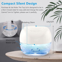 Purifier Air Washer, Air Fresher Aroma Diffuser for Home, Office, Air Purifier with Night Light (White)