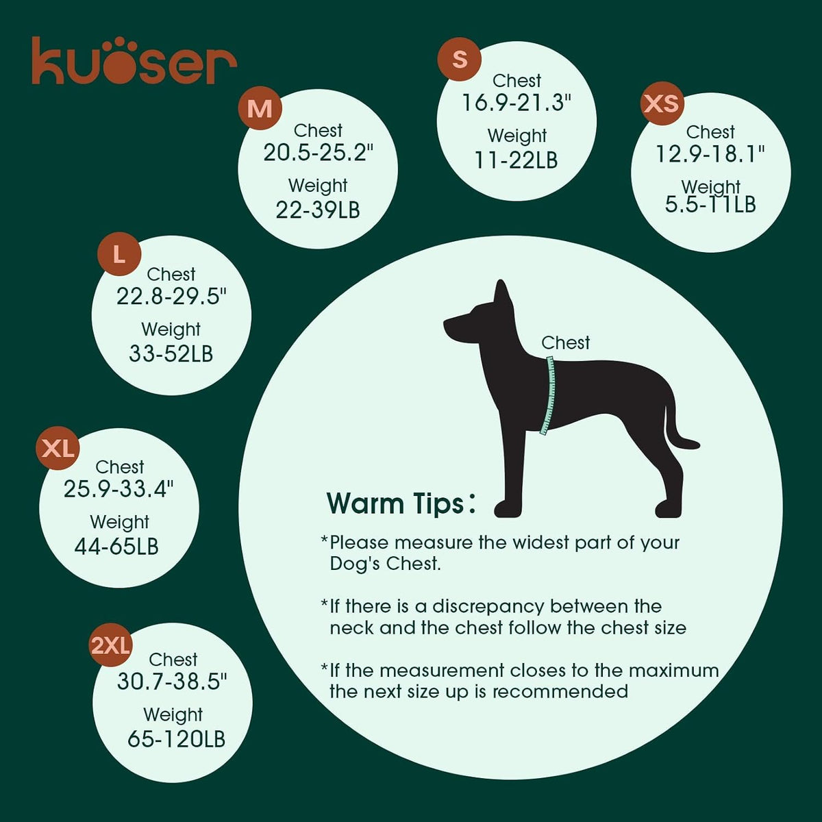 Kuoser Reflective Dog Life Jacket - M (Chest Girth:20.5-25.2'') / 2#Yellow - image 2