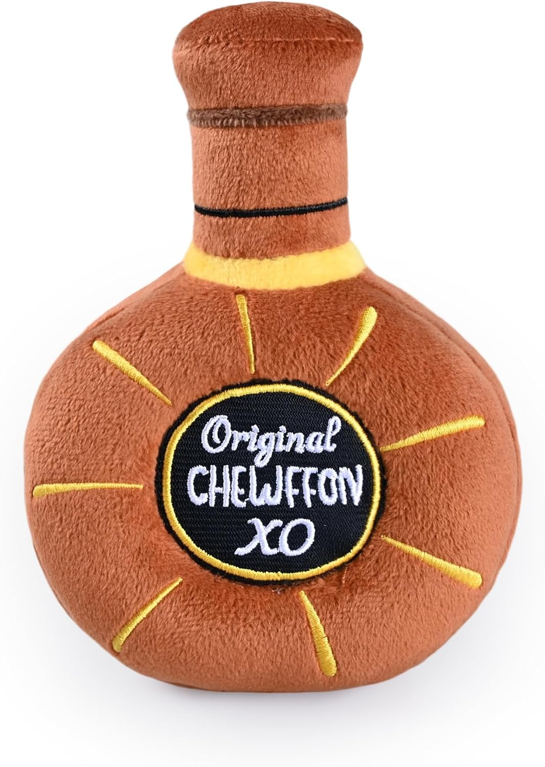 CHEWFFON Dog Toy, Interactive Champagne Shape Squeaky Toy for Boredom – Essentials for Dogs - Whiskey